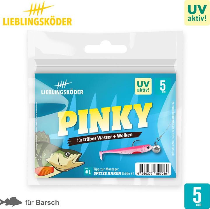 Image du produit Lieblingsköder Pinky (eau trouble, nuages) (15 cm)