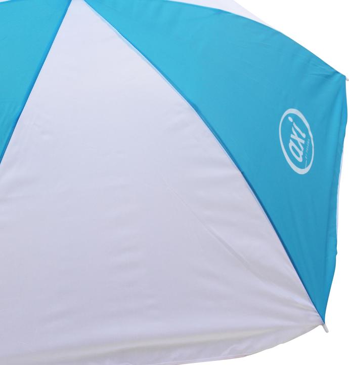 Actual product image Axi Nick Sand & Water Picnic Table Brown/White - Parasol Blue/White