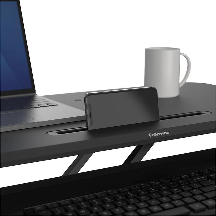 Image du produit Fellowes Corsivo™ poste de travail assis/debout, HxLxP 110 x 800 x 615 mm, noir.