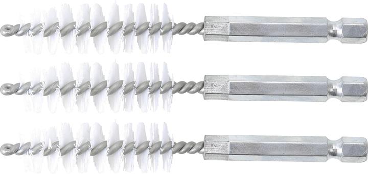 Image du produit BGS Brosse plate Nylon 14 mm 6,3 mm (1/4") 3 pièces