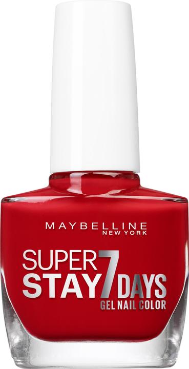 Maybelline New York Superstay 7 Days (8 Passionate Red, Gel-Effect Nail Polish)