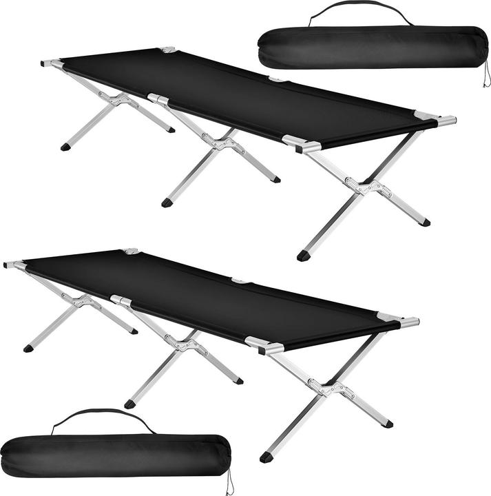 Actual product image tectake Camp bed