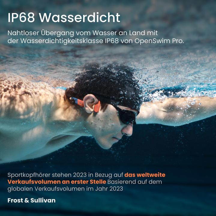 Immagine prodotto Shokz OpenSwim Pro (NC, 9 h, Senza fili)