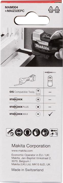 Produktbild Makita Tauchsägeblatt MAM004 32x80mm 5 Stück Starlock Max Multitool B-66438-5