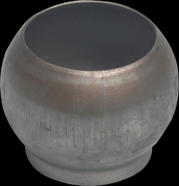 Actual product image Bevo Kugel Stahl 108 mm M-Teil Bauer x Stumpfschweissung Typ Bauer S1