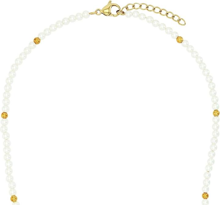 Actual product image Amor Halsschmuck für Damen, Edelstahl, Glasperle | Herz (Stainless steel)