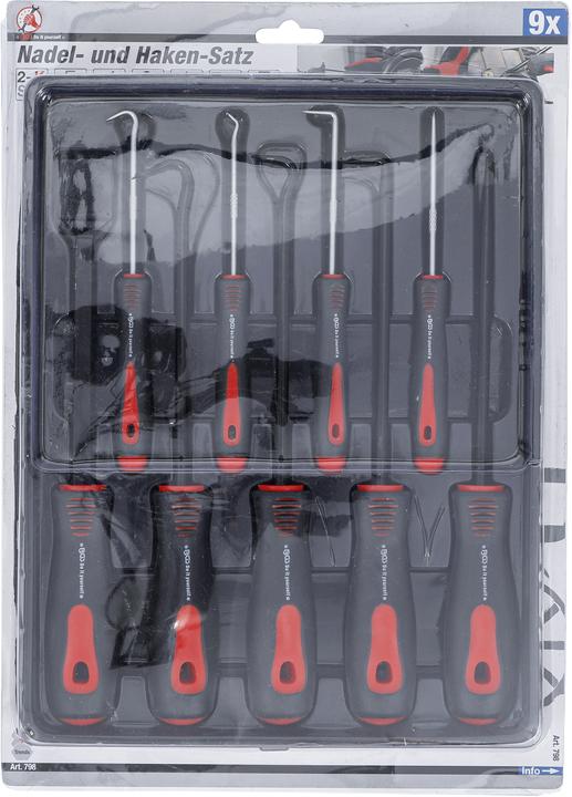 Immagine prodotto BGS Set di aghi e ganci 9 pezzi.