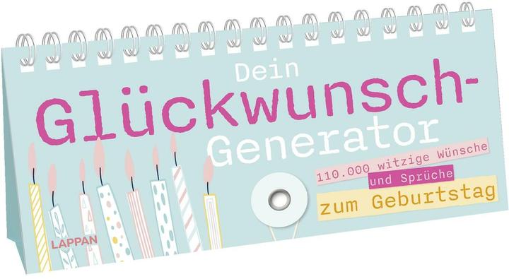 Produktbild Dein Glückwunsch-Generator zum Geburtstag (Deutsch, Lappan Verlag, 2024)