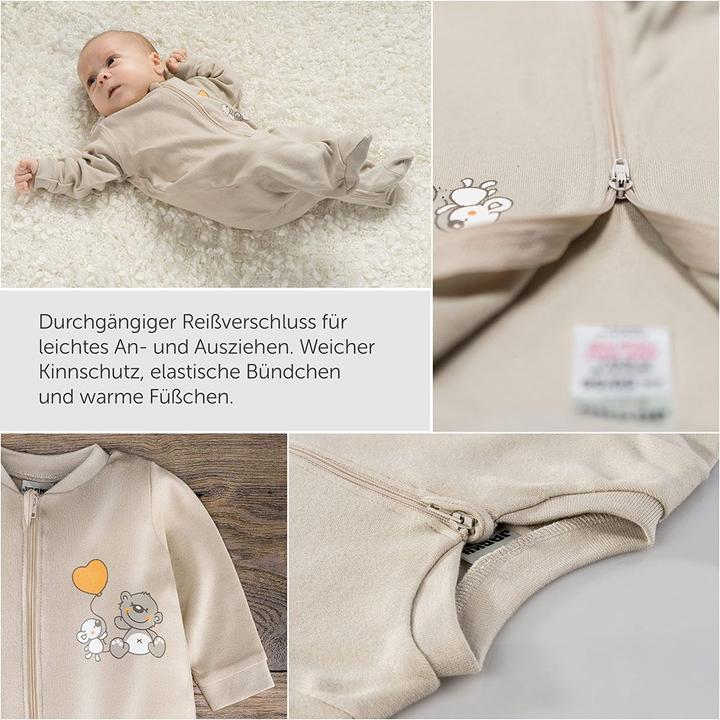 Produktbild Jacky Baby Schlafanzug Einteiler - 2er Pack - Lovely Bear Offwhite Baby-Schlafanzüge (68)