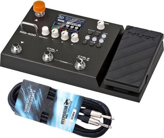 Produktbild NUX MG-400 Multi-Effektgerät für Gitarre mit Kabel (Gitarre)