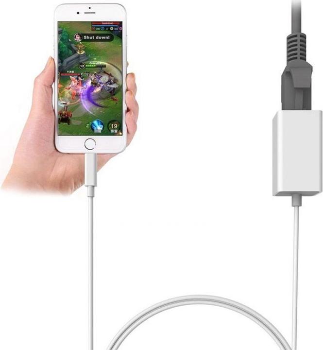Produktbild PowerGuard Netzwerkkabel Adapter (Lightning, RJ45)