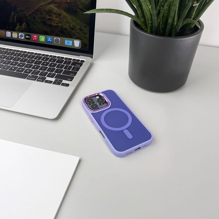 Actual product image Wozinsky Fashion Case MagSafe for Samsung Galaxy S25 - purple (Samsung Galaxy S25)