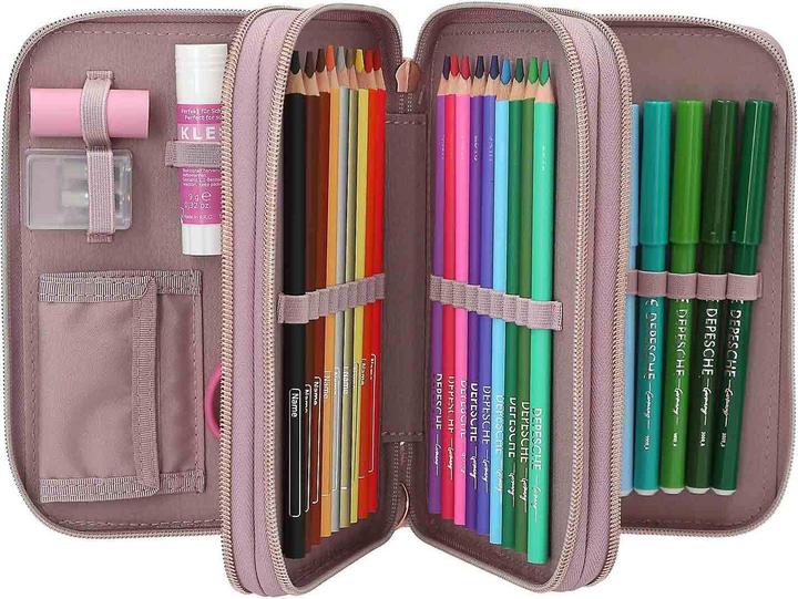 Actual product image Magni DEPESCHE TOPModel Federtasche 3fach VIVA VIOLET gefüllt
