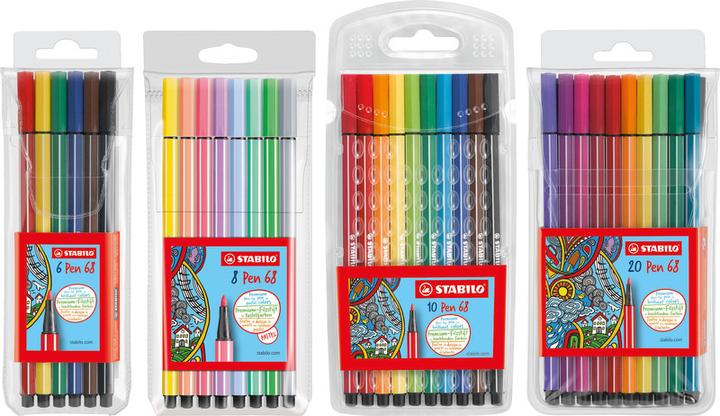 Actual product image STABILO Pen 68 (8 colours, 8 x)