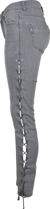 Image du produit Urban Classics Ladies Denim Lace Up Skinny Pants (28)