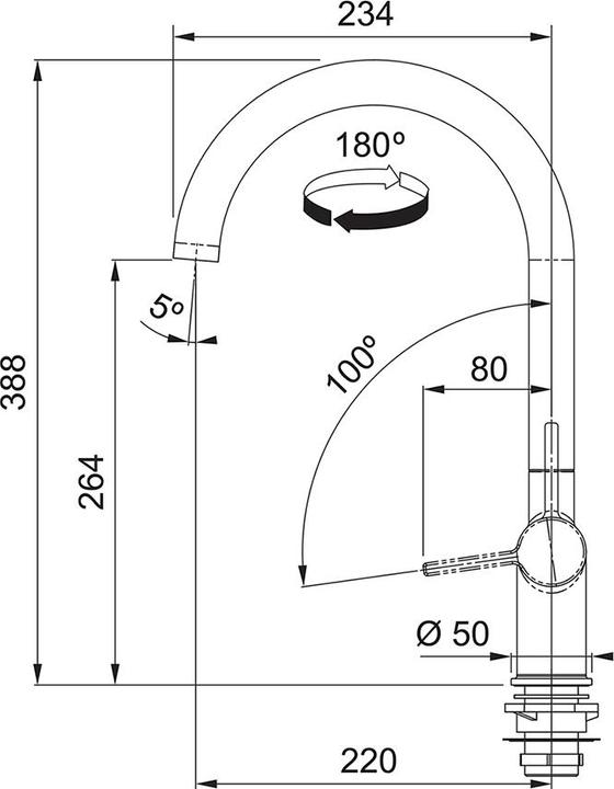 Actual product image Franke Fittings Active J