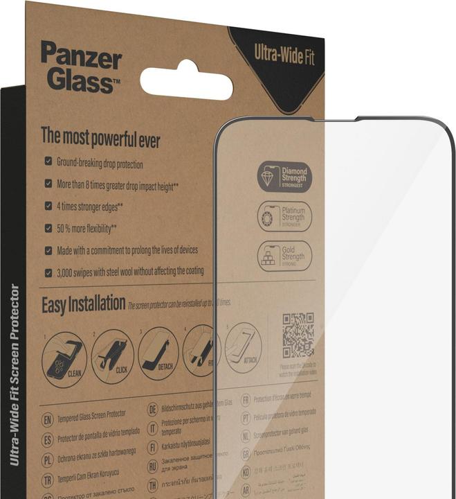 Produktbild PanzerGlass Ultra-Wide Fit (1 Stück, Apple iPhone 13, Apple iPhone 14, Apple iPhone 13 Pro)
