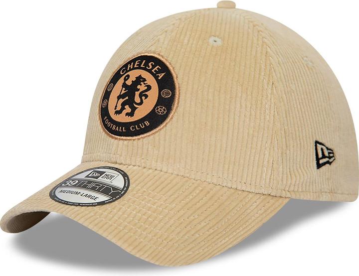 Actual product image New Era 39Thirty Stretch Cap - MICROCORD Chelsea FC stone (XL)