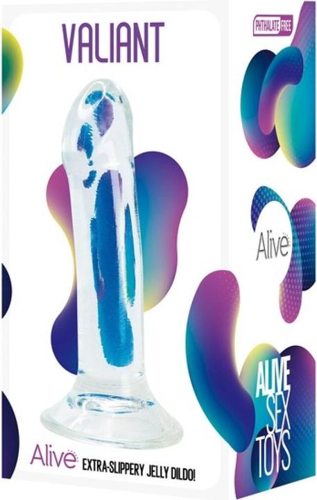Actual product image Alive Valiant Realistic Penis Transparent 16 cm
