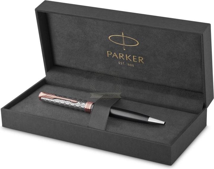 Actual product image Parker Ballpoint pen Sonnet Prem. Metal & Grey P.G.C. sw M (Grey, Pink gold, Metallic, 1 x)