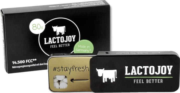 Produktbild Lactojoy Laktase (80 Stück, Tabletten)