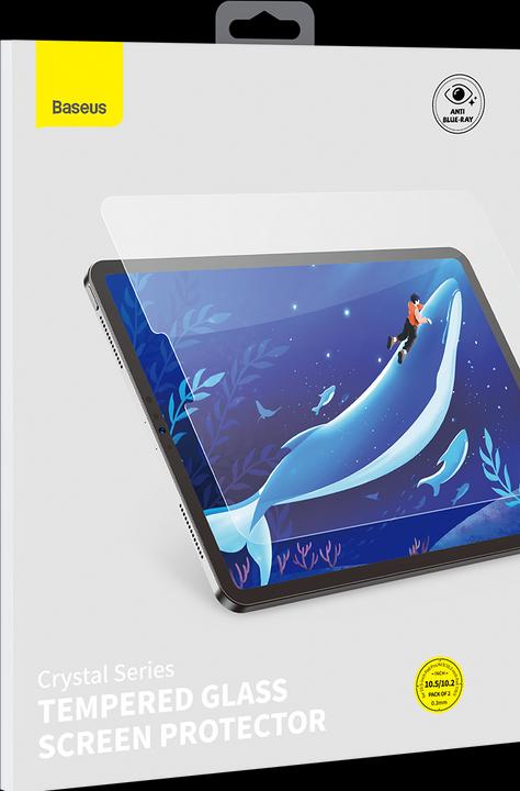 Image du produit Baseus Crystal Series 0.3mm Anti Blue-ray Tempered Glass Screen Protector for Pad Pro/Air3 10.5-inch/Pad 7/ (2 pièce(s), iPad Pro 10.5)