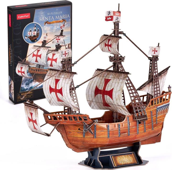 Produktbild Cubicfun Puzzle 3D Santa Maria (204 Teile)