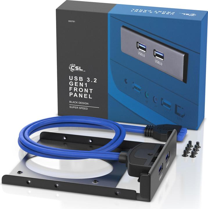 Actual product image CSL USB 3.0 Hub Front Panel 3.5" (USB-A, 2 Ports)