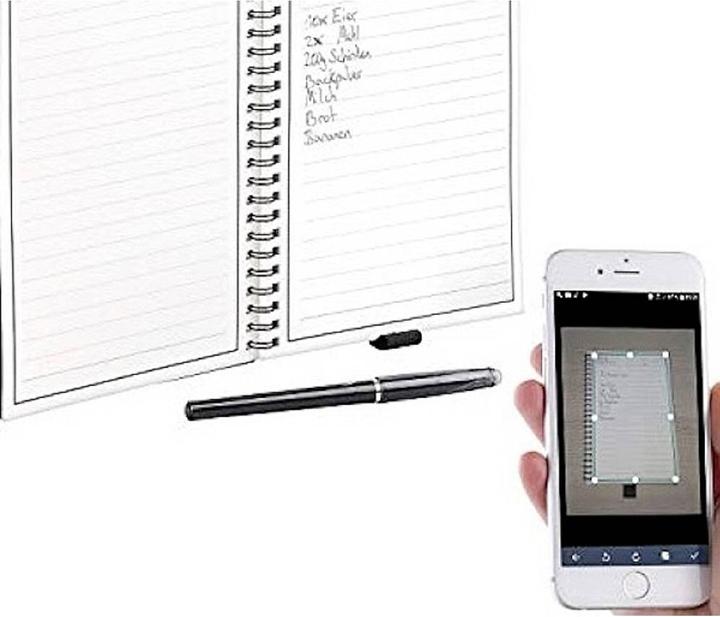 Immagine prodotto Dreiklang-be smart Taccuino riscrivibile Dreiklang Blocco per scrivere, DIN A4, a righe, con app iOS/Android nel (A4, Righe)