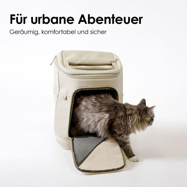 Actual product image LucyBalu HOP-ON Katzenrucksack (Cat, Safety closure)