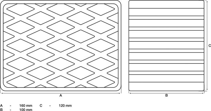 Image du produit BGS Tampon en caoutchouc pour pont élévateur 160 x 120 x 100 mm