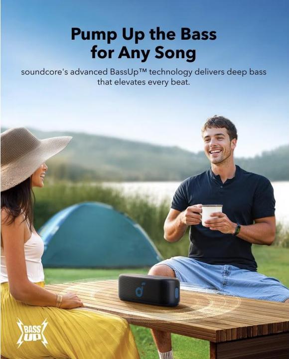 Produktbild soundcore Anker - Wireless Speaker Select 2S (A3171011) - True Wireless Stereo, 20W, IPX7 - Black (16 h)