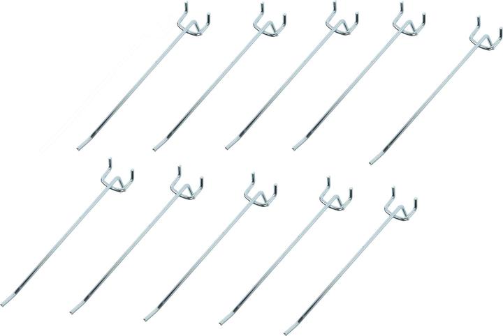 Produktbild EP Einfachhaken für Lochwände, verzinkt, 25 mm/16 cm, 10 Stück
