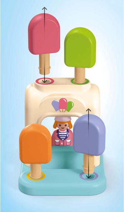 Image du produit Playmobil 1.2.3 : Tour d'expérience avec stand de glace (71703, Playmobil 1.2.3)