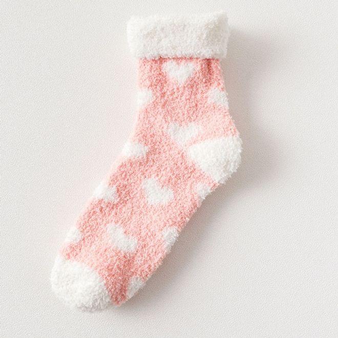 MU Style Kuschelsocken Heart Series (Einzelpack, 35 - 39)