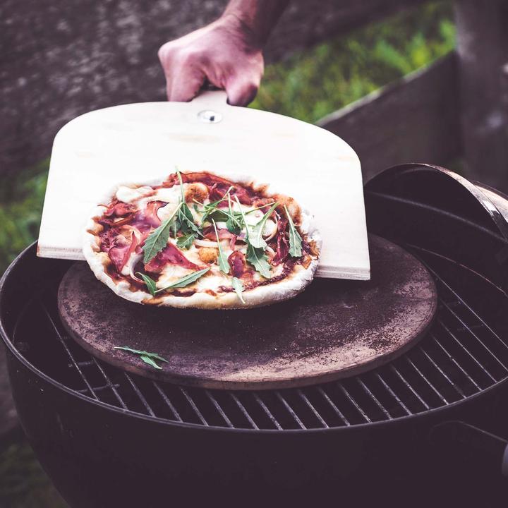 Produktbild Toboli Pizzastein Gasofen mit Drehfunktion Ø330mm Cordierit Pizzabackstein Ofen