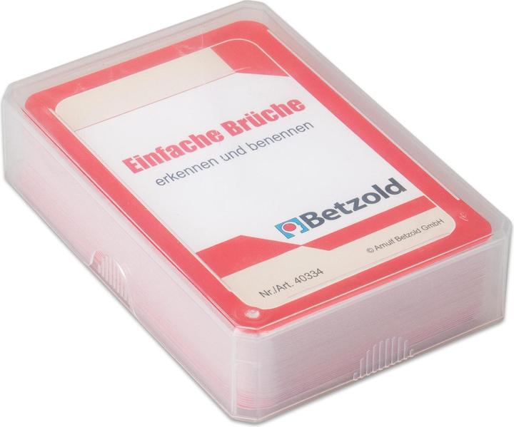 Actual product image Betzold Recognize & Name Simple Fractions - Magic Cylinder Card Set (German)