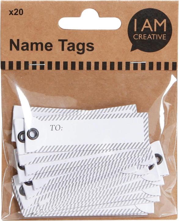 Immagine prodotto I Am Creative Targhetta con il nome (20 x)