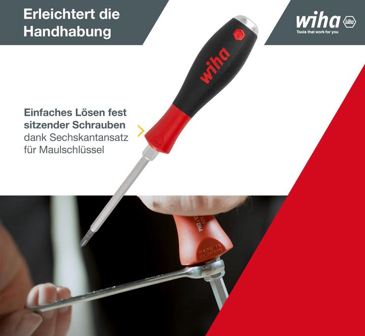 Produktbild Wiha SoftFinish (Schlitzschrauben, Phillipps-Kreuzschlitz (PH))