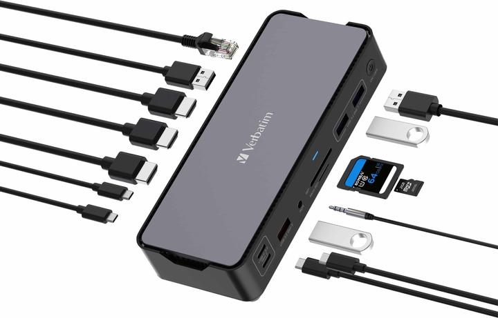 Produktbild Verbatim Pro CDS-15 (USB-C, 15 Ports)