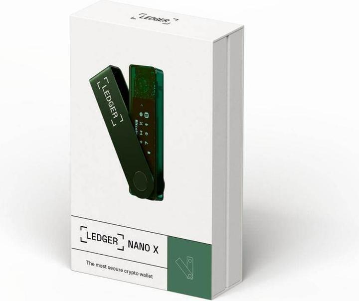 Actual product image Ledger Nano X - Emerald Green (Bitcoin, Ethereum Classic, Litecoin, Dogecoin, Dash, Others)
