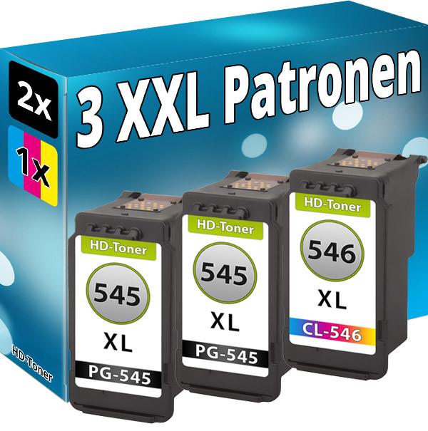 Immagine prodotto Druckfuxx 3 TINTE PATRONEN 2xPG-545+CL-546 XL für CANON MG2550 MG2555 MG2950 MX4