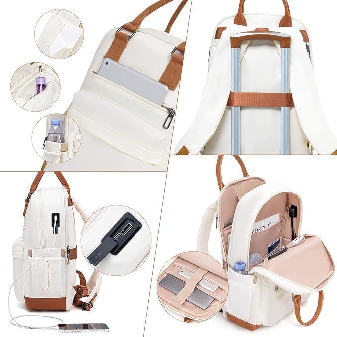 Immagine prodotto Coolife 5-teiliges Hartschalenkoffer-Set mit Reiserucksack & Kulturbeutel (93 l, Bagaglio a mano (fino a 50 litri), M (50 - 90l), L (90 - 115l))