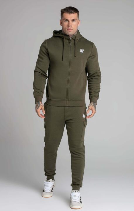 Actual product image Siksilk Sweatpants Khaki Essential Cargo Jogger (S)