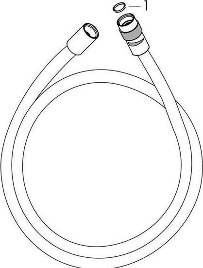 Image du produit hansgrohe Flexible de douche AXOR 1250mm nickel brossé (125 cm)