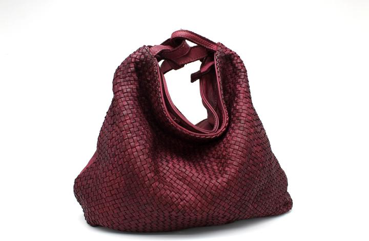Image du produit Only-Bags.Store Sac en cuir, sac à bandoulière en cuir souple tissé, sac à dos convertible en cuir