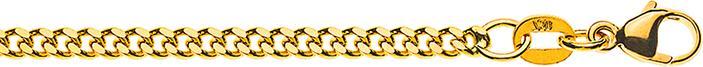 Immagine prodotto Natsumi Schmuck Collana in oro giallo 18K/750 serbatoio 2,6mm (Oro giallo 750/18 K Oro giallo, 60 cm)