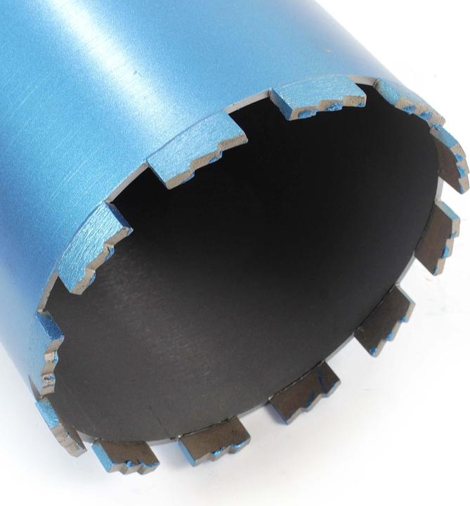 Produktbild Wiltec Diamantbohrkrone Shark Ø152mm Bohrkrone 450mm 1¼ UNC Diamantbohrer Beton (152 Millimeter)