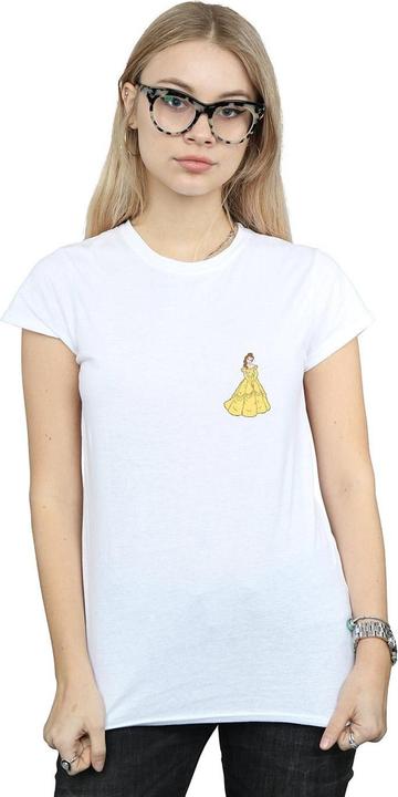 Actual product image Disney Princess Womens/Ladies Belle Chest Cotton T-Shirt (XL)