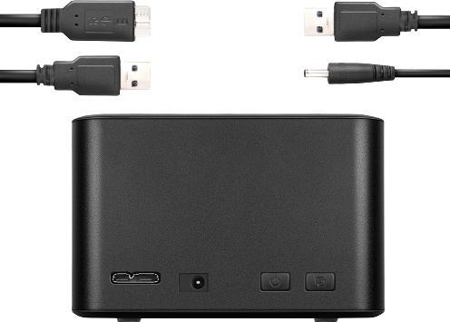 Produktbild Axagon ADSA-D25 storage drive docking station USB 3.2 Gen 1 (3.1 Gen 1) Type micro-B Black (2.5")